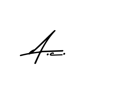 You should practise on your own different ways (Asem Kandis PERSONAL USE) to write your name (A.c.) in signature. don't let someone else do it for you. A.c. signature style 9 images and pictures png