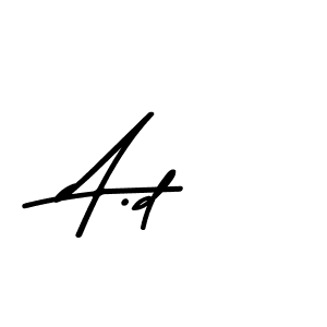 Asem Kandis PERSONAL USE is a professional signature style that is perfect for those who want to add a touch of class to their signature. It is also a great choice for those who want to make their signature more unique. Get A.d name to fancy signature for free. A.d signature style 9 images and pictures png
