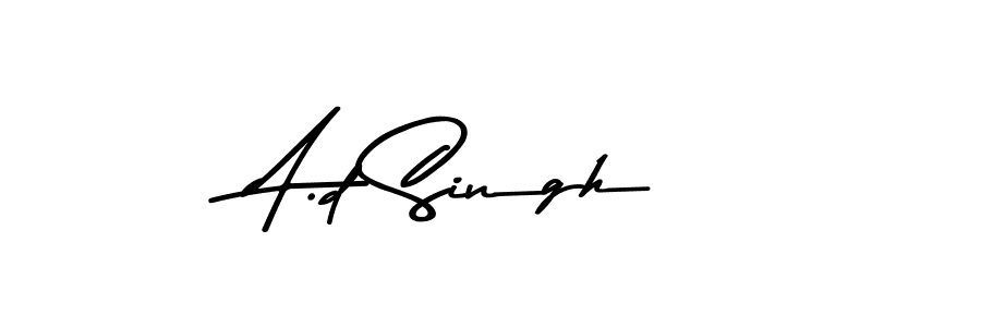 You should practise on your own different ways (Asem Kandis PERSONAL USE) to write your name (A.d Singh) in signature. don't let someone else do it for you. A.d Singh signature style 9 images and pictures png