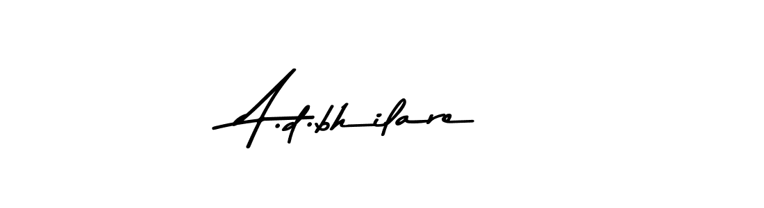 Design your own signature with our free online signature maker. With this signature software, you can create a handwritten (Asem Kandis PERSONAL USE) signature for name A.d.bhilare. A.d.bhilare signature style 9 images and pictures png