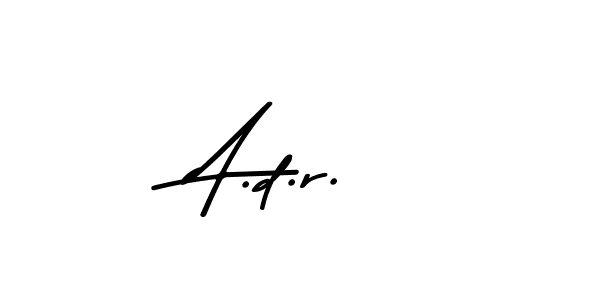 Also You can easily find your signature by using the search form. We will create A.d.r. name handwritten signature images for you free of cost using Asem Kandis PERSONAL USE sign style. A.d.r. signature style 9 images and pictures png