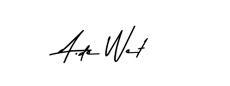 It looks lik you need a new signature style for name A.de Wet. Design unique handwritten (Asem Kandis PERSONAL USE) signature with our free signature maker in just a few clicks. A.de Wet signature style 9 images and pictures png
