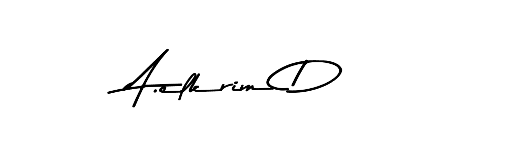 if you are searching for the best signature style for your name A.elkrim D. so please give up your signature search. here we have designed multiple signature styles  using Asem Kandis PERSONAL USE. A.elkrim D signature style 9 images and pictures png