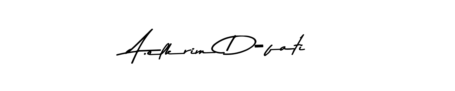 How to Draw A.elkrim D-fati signature style? Asem Kandis PERSONAL USE is a latest design signature styles for name A.elkrim D-fati. A.elkrim D-fati signature style 9 images and pictures png