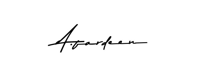 Also You can easily find your signature by using the search form. We will create A.fardeen name handwritten signature images for you free of cost using Asem Kandis PERSONAL USE sign style. A.fardeen signature style 9 images and pictures png