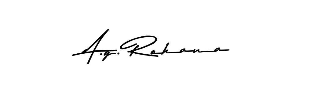 Use a signature maker to create a handwritten signature online. With this signature software, you can design (Asem Kandis PERSONAL USE) your own signature for name A.g. Rohana. A.g. Rohana signature style 9 images and pictures png