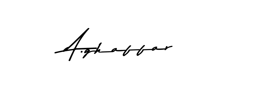 Make a beautiful signature design for name A.ghaffar. With this signature (Asem Kandis PERSONAL USE) style, you can create a handwritten signature for free. A.ghaffar signature style 9 images and pictures png
