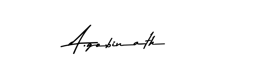 You can use this online signature creator to create a handwritten signature for the name A.gobinath. This is the best online autograph maker. A.gobinath signature style 9 images and pictures png