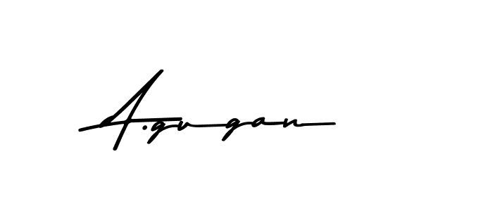 How to make A.gugan name signature. Use Asem Kandis PERSONAL USE style for creating short signs online. This is the latest handwritten sign. A.gugan signature style 9 images and pictures png