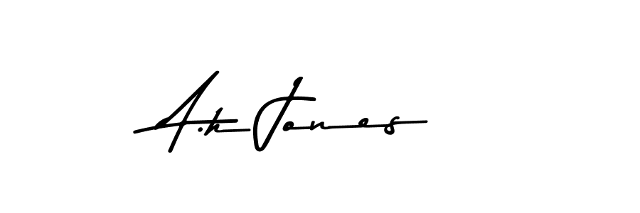 Also You can easily find your signature by using the search form. We will create A.h Jones name handwritten signature images for you free of cost using Asem Kandis PERSONAL USE sign style. A.h Jones signature style 9 images and pictures png