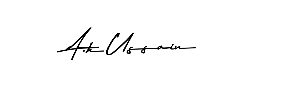 A.h Ussain stylish signature style. Best Handwritten Sign (Asem Kandis PERSONAL USE) for my name. Handwritten Signature Collection Ideas for my name A.h Ussain. A.h Ussain signature style 9 images and pictures png