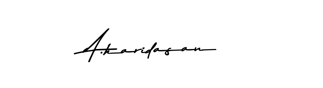 How to Draw A.haridasan signature style? Asem Kandis PERSONAL USE is a latest design signature styles for name A.haridasan. A.haridasan signature style 9 images and pictures png