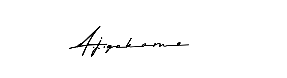 How to Draw A.j.gokarne signature style? Asem Kandis PERSONAL USE is a latest design signature styles for name A.j.gokarne. A.j.gokarne signature style 9 images and pictures png