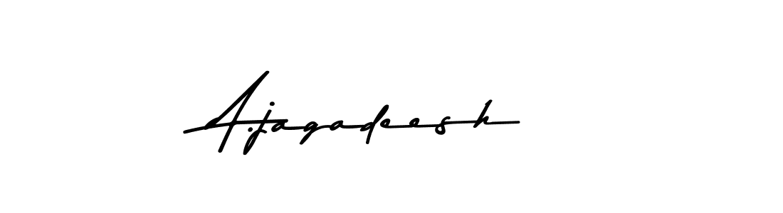 How to make A.jagadeesh signature? Asem Kandis PERSONAL USE is a professional autograph style. Create handwritten signature for A.jagadeesh name. A.jagadeesh signature style 9 images and pictures png