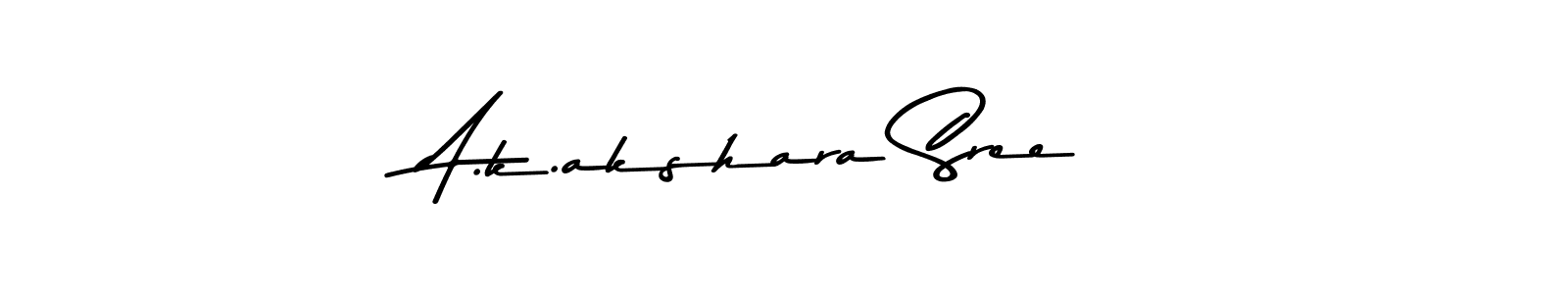 How to Draw A.k.akshara Sree signature style? Asem Kandis PERSONAL USE is a latest design signature styles for name A.k.akshara Sree. A.k.akshara Sree signature style 9 images and pictures png