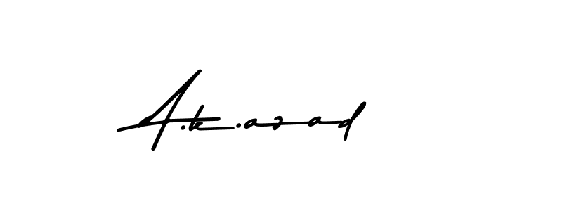 You should practise on your own different ways (Asem Kandis PERSONAL USE) to write your name (A.k.azad) in signature. don't let someone else do it for you. A.k.azad signature style 9 images and pictures png