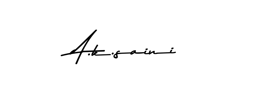 Use a signature maker to create a handwritten signature online. With this signature software, you can design (Asem Kandis PERSONAL USE) your own signature for name A.k.saini. A.k.saini signature style 9 images and pictures png