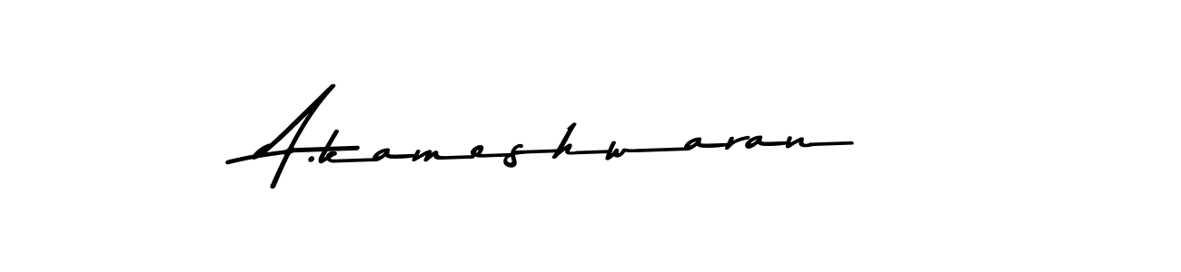 The best way (Asem Kandis PERSONAL USE) to make a short signature is to pick only two or three words in your name. The name A.kameshwaran include a total of six letters. For converting this name. A.kameshwaran signature style 9 images and pictures png