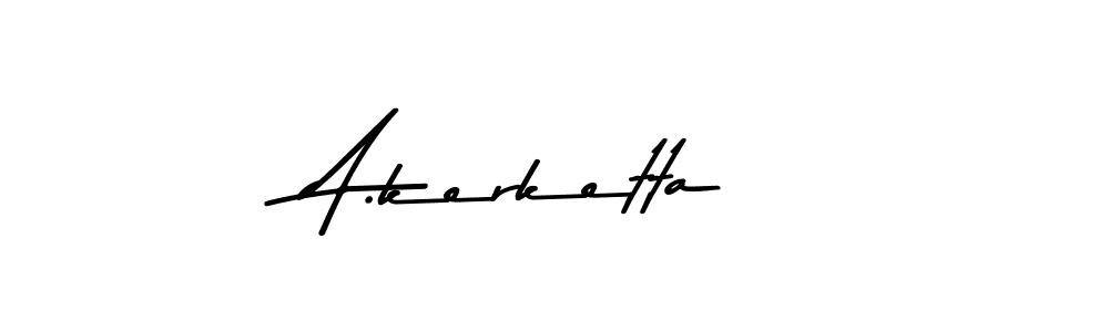 The best way (Asem Kandis PERSONAL USE) to make a short signature is to pick only two or three words in your name. The name A.kerketta include a total of six letters. For converting this name. A.kerketta signature style 9 images and pictures png