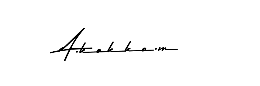 How to make A.kokko.m signature? Asem Kandis PERSONAL USE is a professional autograph style. Create handwritten signature for A.kokko.m name. A.kokko.m signature style 9 images and pictures png