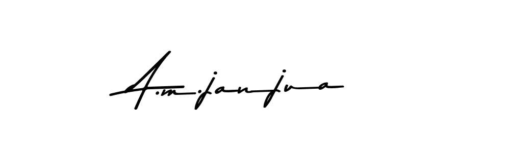 Create a beautiful signature design for name A.m.janjua. With this signature (Asem Kandis PERSONAL USE) fonts, you can make a handwritten signature for free. A.m.janjua signature style 9 images and pictures png
