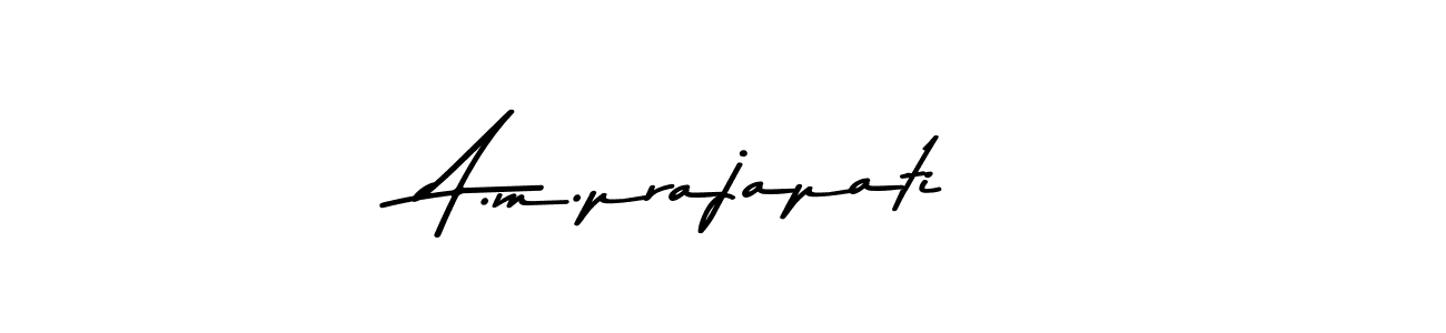 Use a signature maker to create a handwritten signature online. With this signature software, you can design (Asem Kandis PERSONAL USE) your own signature for name A.m.prajapati. A.m.prajapati signature style 9 images and pictures png