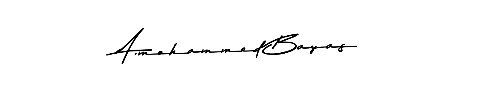 Make a beautiful signature design for name A.mohammed Bayas. Use this online signature maker to create a handwritten signature for free. A.mohammed Bayas signature style 9 images and pictures png