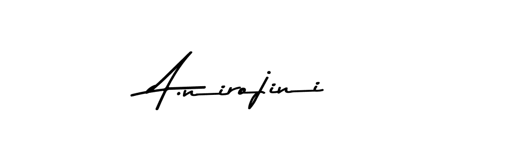 The best way (Asem Kandis PERSONAL USE) to make a short signature is to pick only two or three words in your name. The name A.nirojini include a total of six letters. For converting this name. A.nirojini signature style 9 images and pictures png