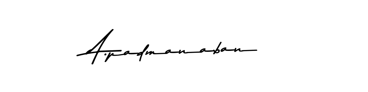 Design your own signature with our free online signature maker. With this signature software, you can create a handwritten (Asem Kandis PERSONAL USE) signature for name A.padmanaban. A.padmanaban signature style 9 images and pictures png