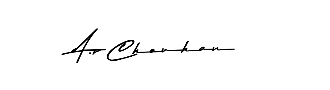 Use a signature maker to create a handwritten signature online. With this signature software, you can design (Asem Kandis PERSONAL USE) your own signature for name A.r Chouhan. A.r Chouhan signature style 9 images and pictures png