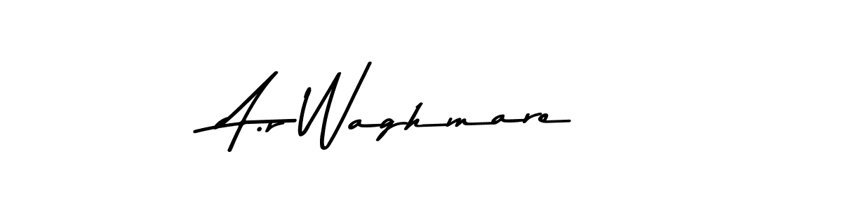 The best way (Asem Kandis PERSONAL USE) to make a short signature is to pick only two or three words in your name. The name A.r Waghmare include a total of six letters. For converting this name. A.r Waghmare signature style 9 images and pictures png