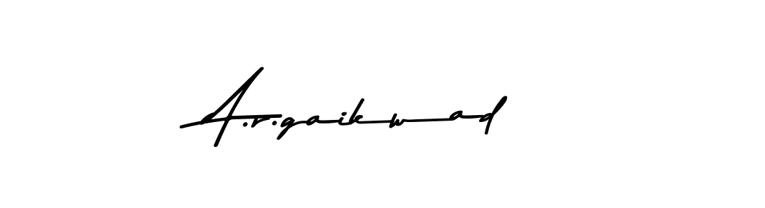 Design your own signature with our free online signature maker. With this signature software, you can create a handwritten (Asem Kandis PERSONAL USE) signature for name A.r.gaikwad. A.r.gaikwad signature style 9 images and pictures png