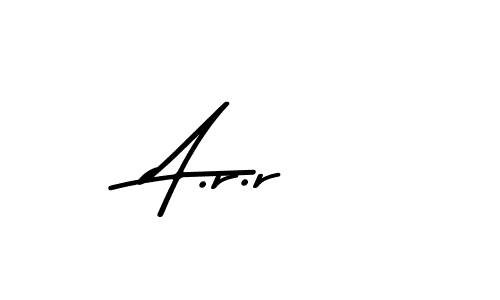 Create a beautiful signature design for name A.r.r. With this signature (Asem Kandis PERSONAL USE) fonts, you can make a handwritten signature for free. A.r.r signature style 9 images and pictures png