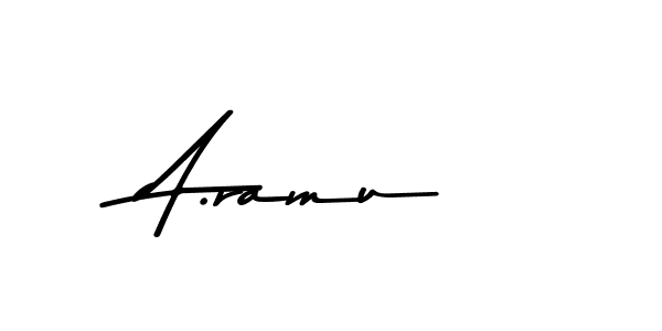 The best way (Asem Kandis PERSONAL USE) to make a short signature is to pick only two or three words in your name. The name A.ramu include a total of six letters. For converting this name. A.ramu signature style 9 images and pictures png