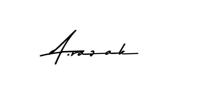 if you are searching for the best signature style for your name A.razak. so please give up your signature search. here we have designed multiple signature styles  using Asem Kandis PERSONAL USE. A.razak signature style 9 images and pictures png