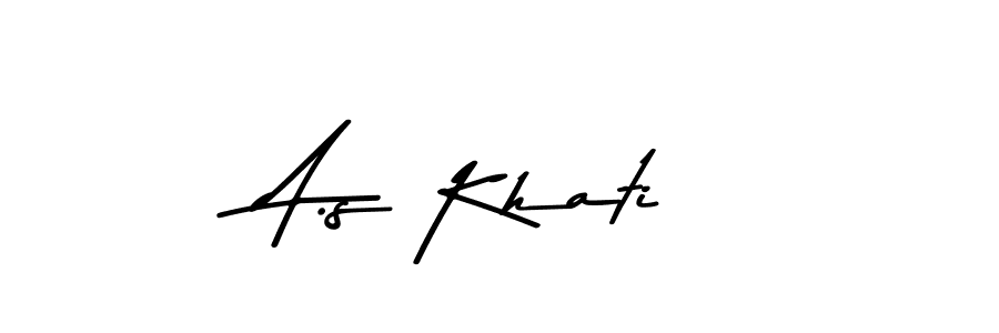 Here are the top 10 professional signature styles for the name A.s Khati. These are the best autograph styles you can use for your name. A.s Khati signature style 9 images and pictures png