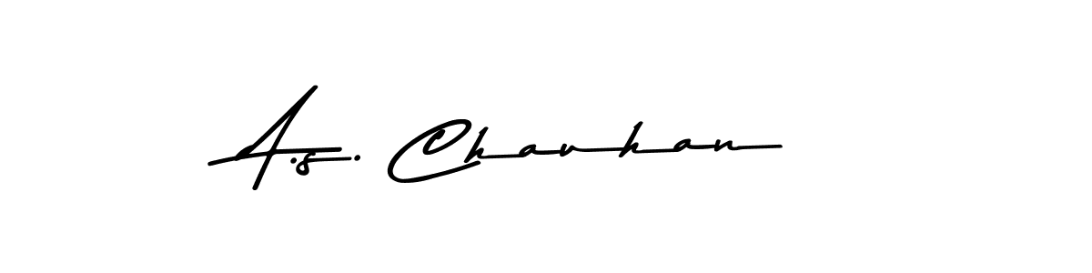 The best way (Asem Kandis PERSONAL USE) to make a short signature is to pick only two or three words in your name. The name A.s. Chauhan include a total of six letters. For converting this name. A.s. Chauhan signature style 9 images and pictures png