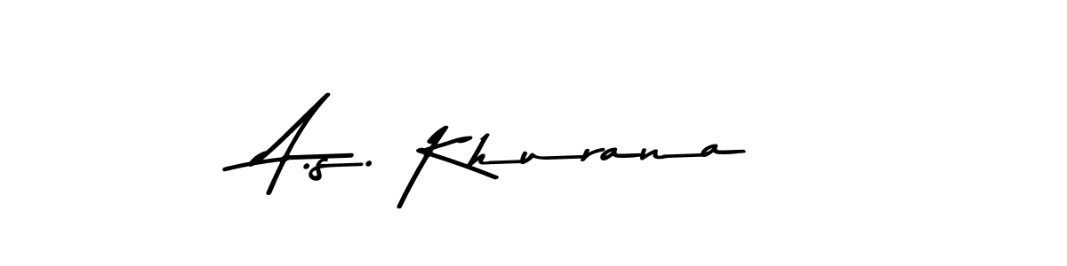 Asem Kandis PERSONAL USE is a professional signature style that is perfect for those who want to add a touch of class to their signature. It is also a great choice for those who want to make their signature more unique. Get A.s. Khurana name to fancy signature for free. A.s. Khurana signature style 9 images and pictures png