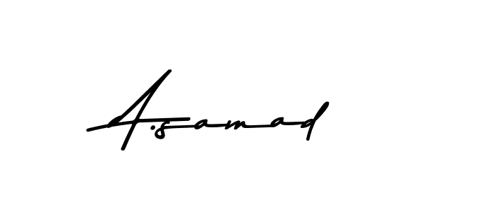 You should practise on your own different ways (Asem Kandis PERSONAL USE) to write your name (A.samad) in signature. don't let someone else do it for you. A.samad signature style 9 images and pictures png