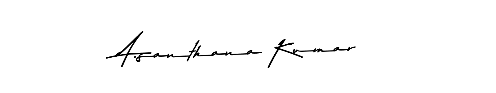 How to make A.santhana Kumar signature? Asem Kandis PERSONAL USE is a professional autograph style. Create handwritten signature for A.santhana Kumar name. A.santhana Kumar signature style 9 images and pictures png