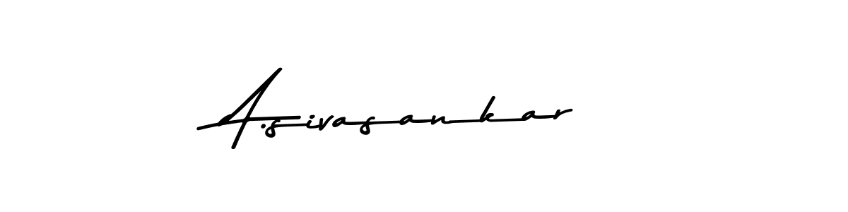 Create a beautiful signature design for name A.sivasankar. With this signature (Asem Kandis PERSONAL USE) fonts, you can make a handwritten signature for free. A.sivasankar signature style 9 images and pictures png