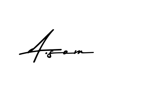 Similarly Asem Kandis PERSONAL USE is the best handwritten signature design. Signature creator online .You can use it as an online autograph creator for name A.som. A.som signature style 9 images and pictures png