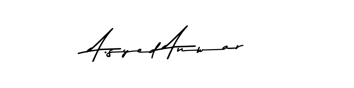 Asem Kandis PERSONAL USE is a professional signature style that is perfect for those who want to add a touch of class to their signature. It is also a great choice for those who want to make their signature more unique. Get A.syed Anwar name to fancy signature for free. A.syed Anwar signature style 9 images and pictures png