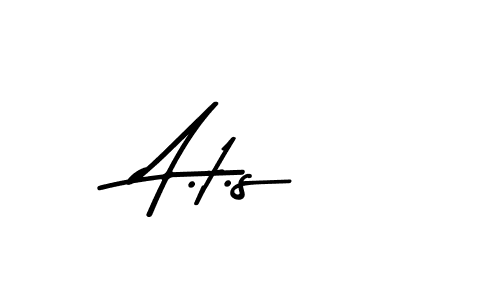 Design your own signature with our free online signature maker. With this signature software, you can create a handwritten (Asem Kandis PERSONAL USE) signature for name A.t.s. A.t.s signature style 9 images and pictures png