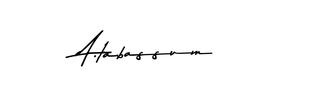 Also we have A.tabassum name is the best signature style. Create professional handwritten signature collection using Asem Kandis PERSONAL USE autograph style. A.tabassum signature style 9 images and pictures png