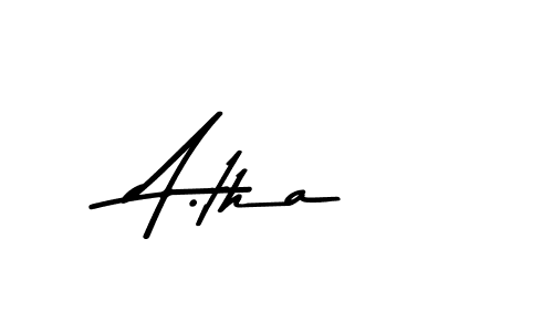 How to Draw A.tha signature style? Asem Kandis PERSONAL USE is a latest design signature styles for name A.tha. A.tha signature style 9 images and pictures png