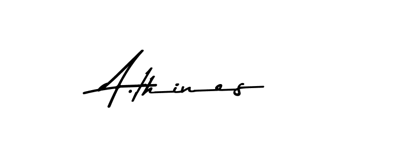 Make a beautiful signature design for name A.thines. With this signature (Asem Kandis PERSONAL USE) style, you can create a handwritten signature for free. A.thines signature style 9 images and pictures png