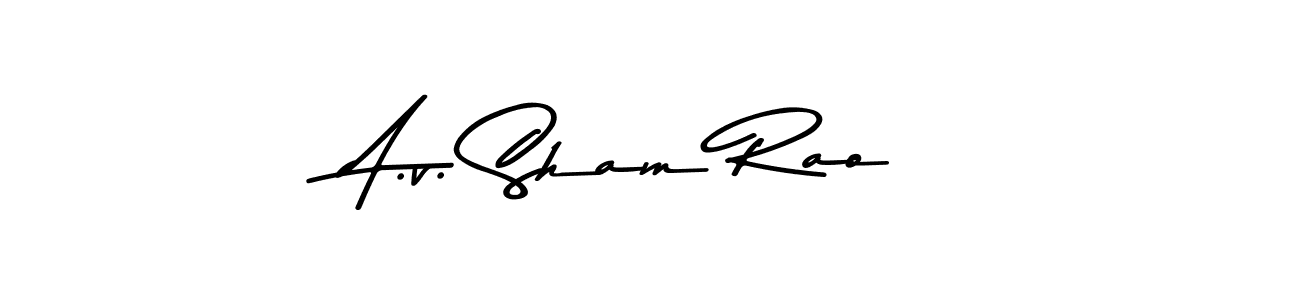 Similarly Asem Kandis PERSONAL USE is the best handwritten signature design. Signature creator online .You can use it as an online autograph creator for name A.v. Sham Rao. A.v. Sham Rao signature style 9 images and pictures png