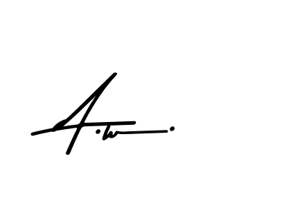 Also we have A.w. name is the best signature style. Create professional handwritten signature collection using Asem Kandis PERSONAL USE autograph style. A.w. signature style 9 images and pictures png