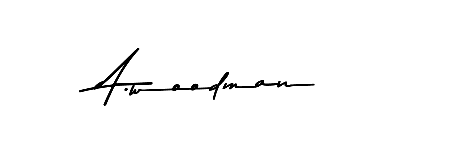 Design your own signature with our free online signature maker. With this signature software, you can create a handwritten (Asem Kandis PERSONAL USE) signature for name A.woodman. A.woodman signature style 9 images and pictures png